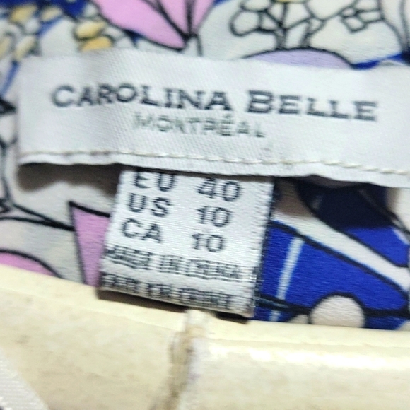 CAROLINA BELL FLORAL LONG SLEEVE SZ10 ROMPERS SHORTS SZ10 - Picture 7 of 10